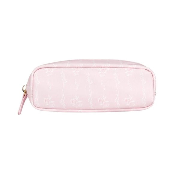 NWT STONEY CLOVER LANE Scones and Cakes High Tea Slim Pouch Pencil Case Pink - Picture 1 of 3